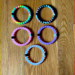 Lokai (5) original bracelets size S sold as lot